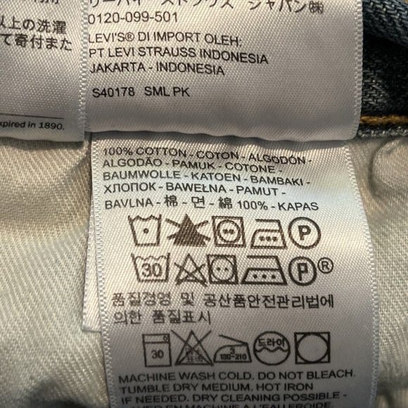 Men's Levis 559 Relaxed Straight Denim Jeans SZ 40x30 Blue Cotton Red Tab - Picture 6 of 11